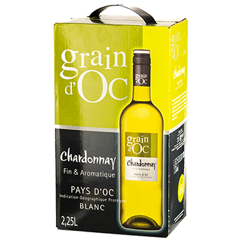 【ボックスワイン】グラン･ドック シャルドネ(2.25L) / グランドック◎(vin de pays d'oc◎)